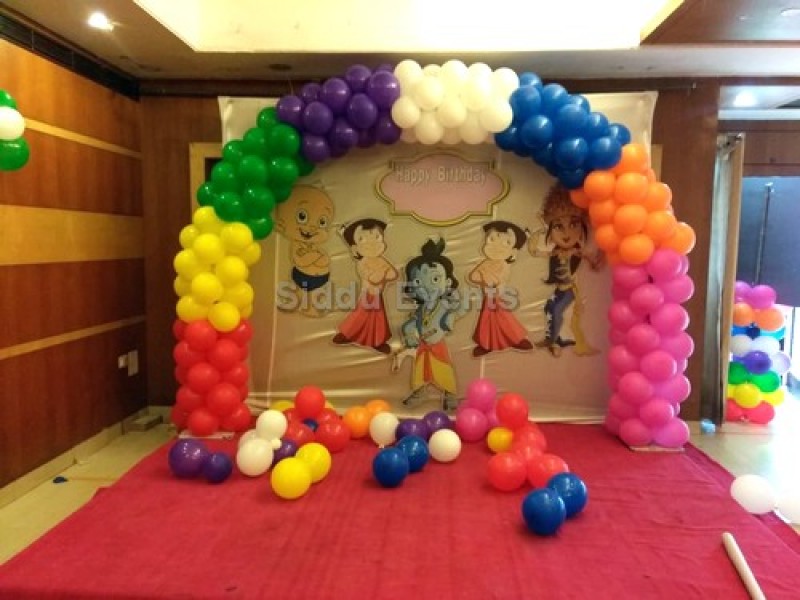 Multi Colour Chota Bheem Theme Decoration